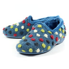 Helix Mid Blue Polka Dot Slipper