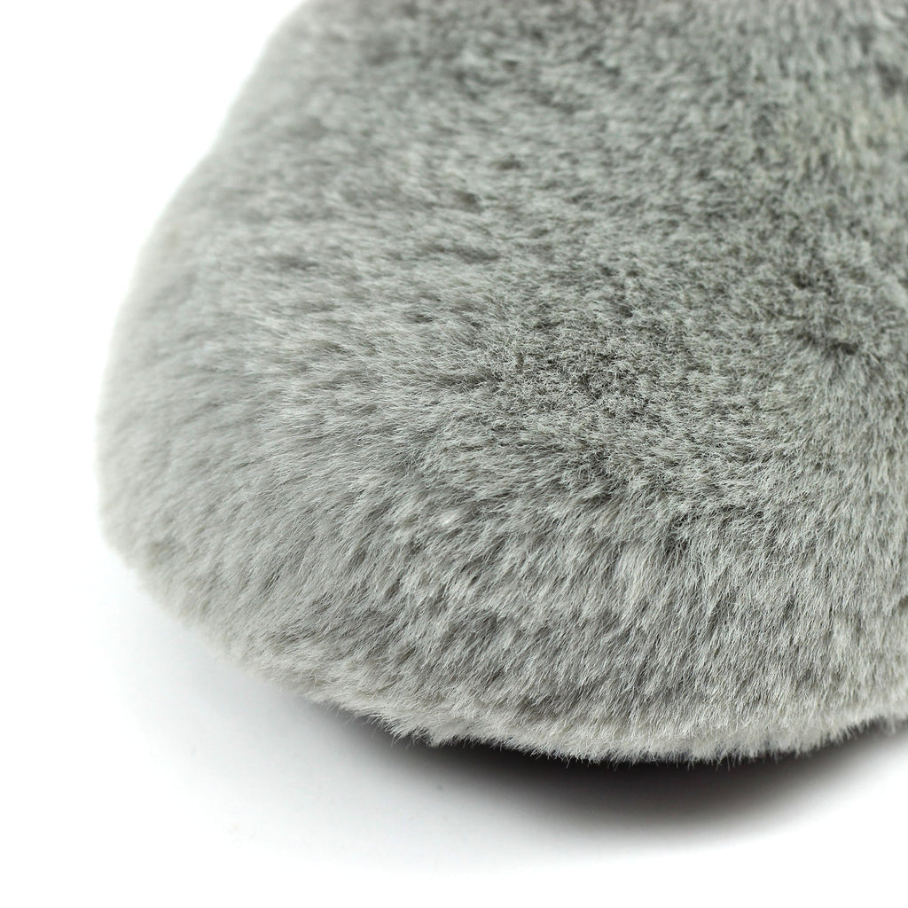 Shake Grey Fur Trim Slipper