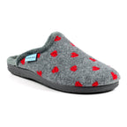Bruna Grey Mule Slipper