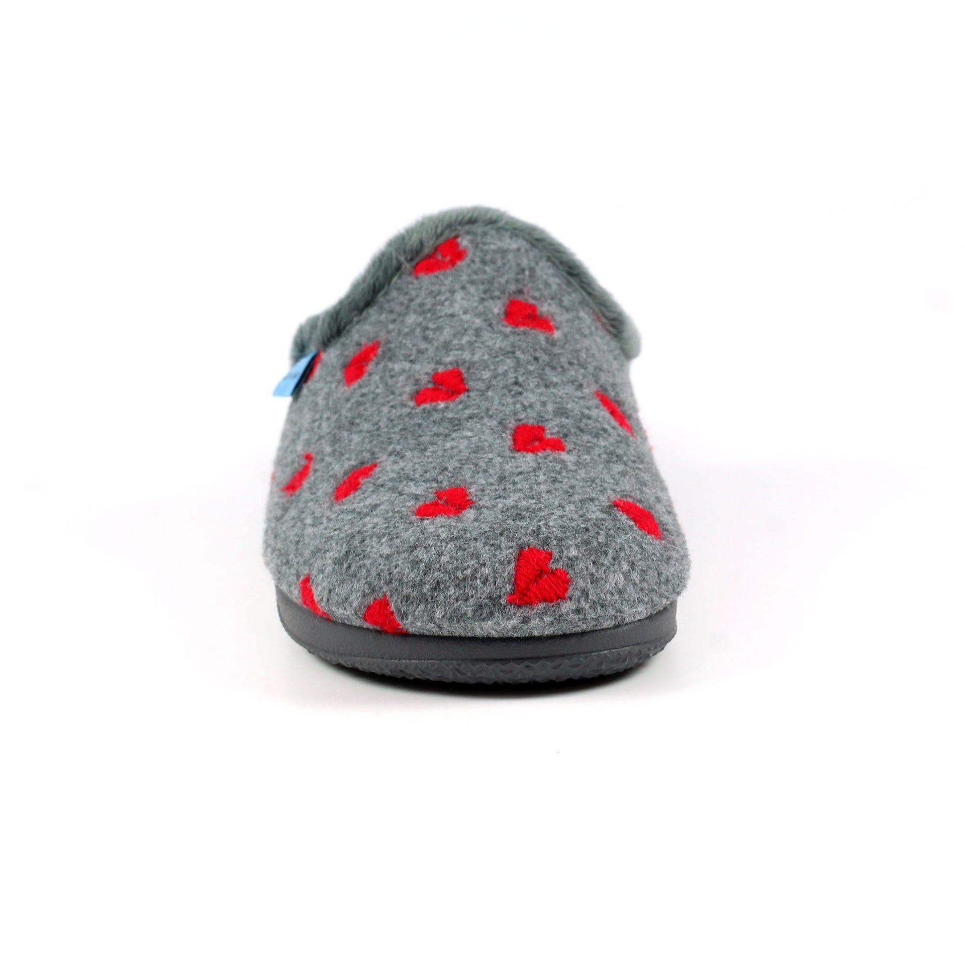 Bruna Grey Mule Slipper