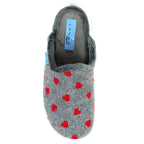 Bruna Grey Mule Slipper