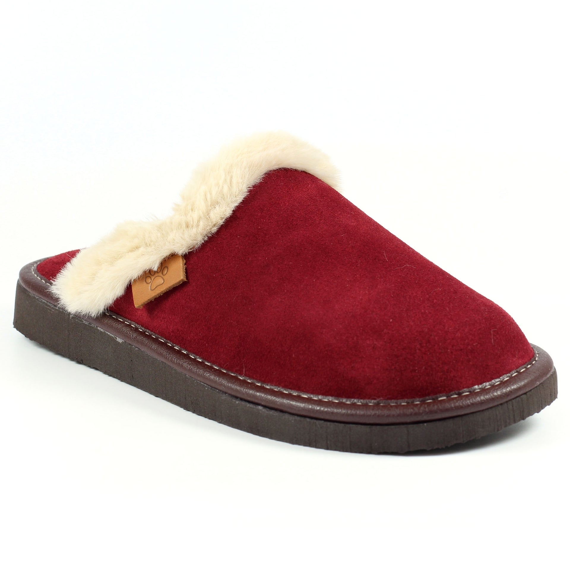 Lazy Dogz Otto Burgundy Suede Slipper
