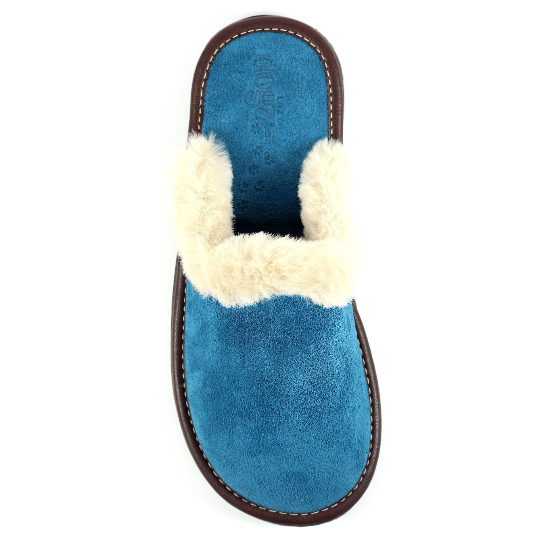 Lazy Dogz Otto Petrol Suede Slipper