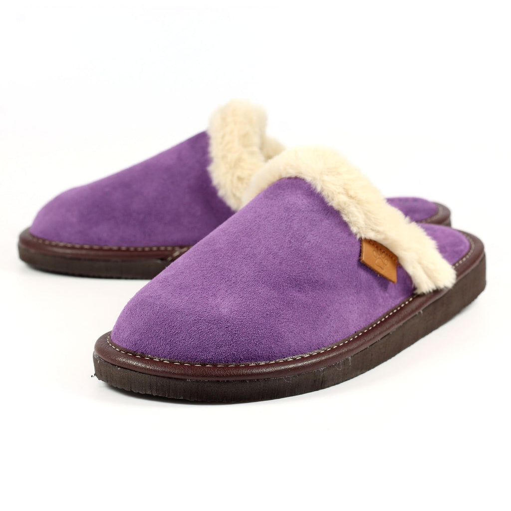 Lazy Dogz Otto Purple Suede Slipper