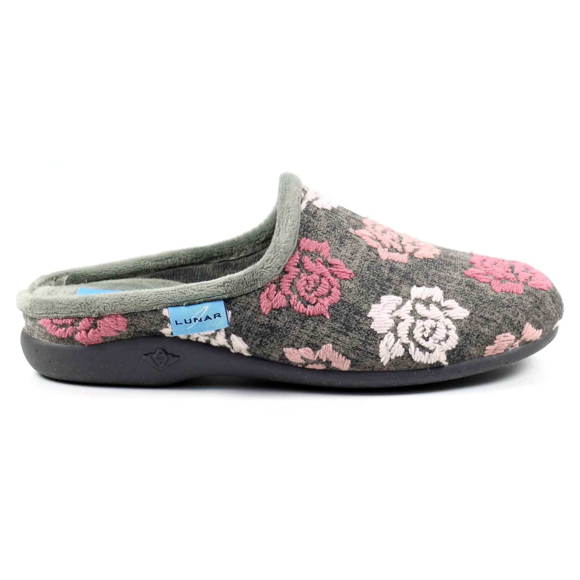 Empire Grey Mule Slipper