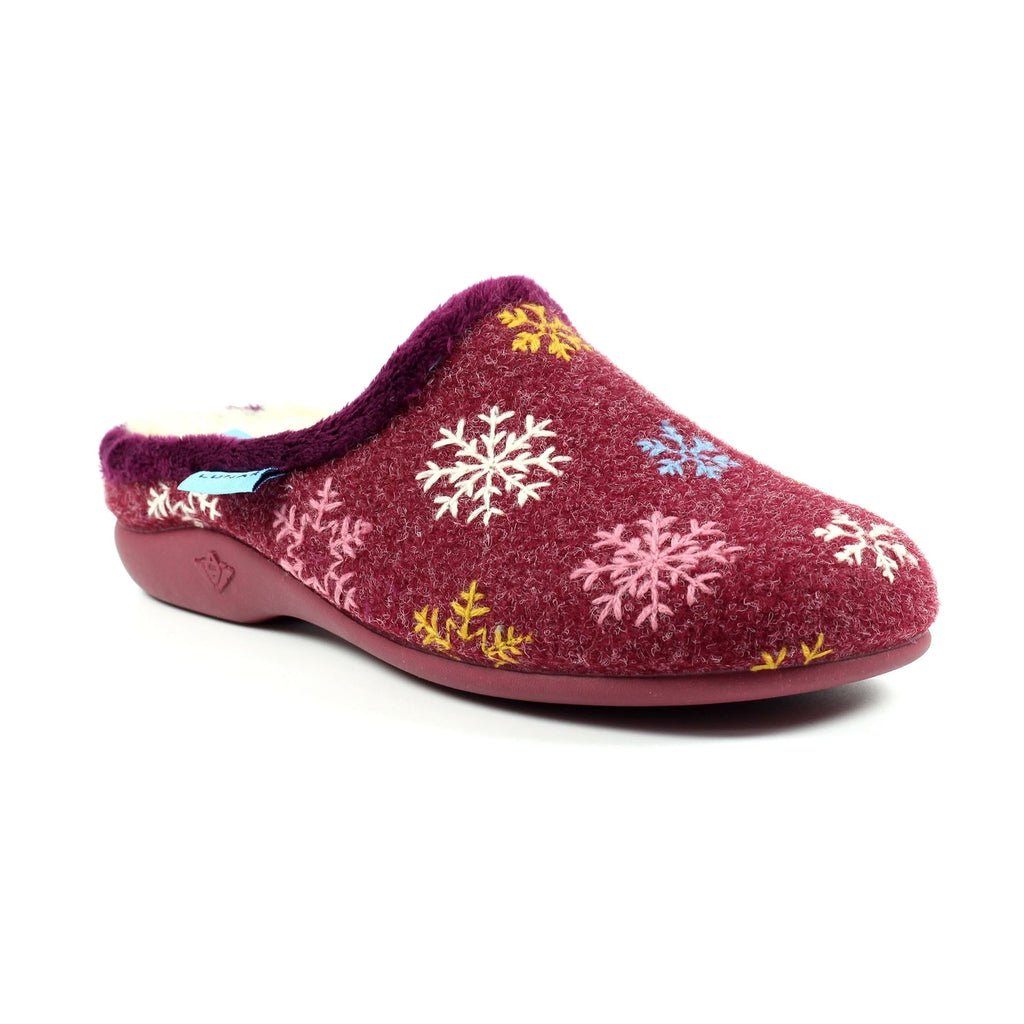 Juniper Burgundy Mule Slipper