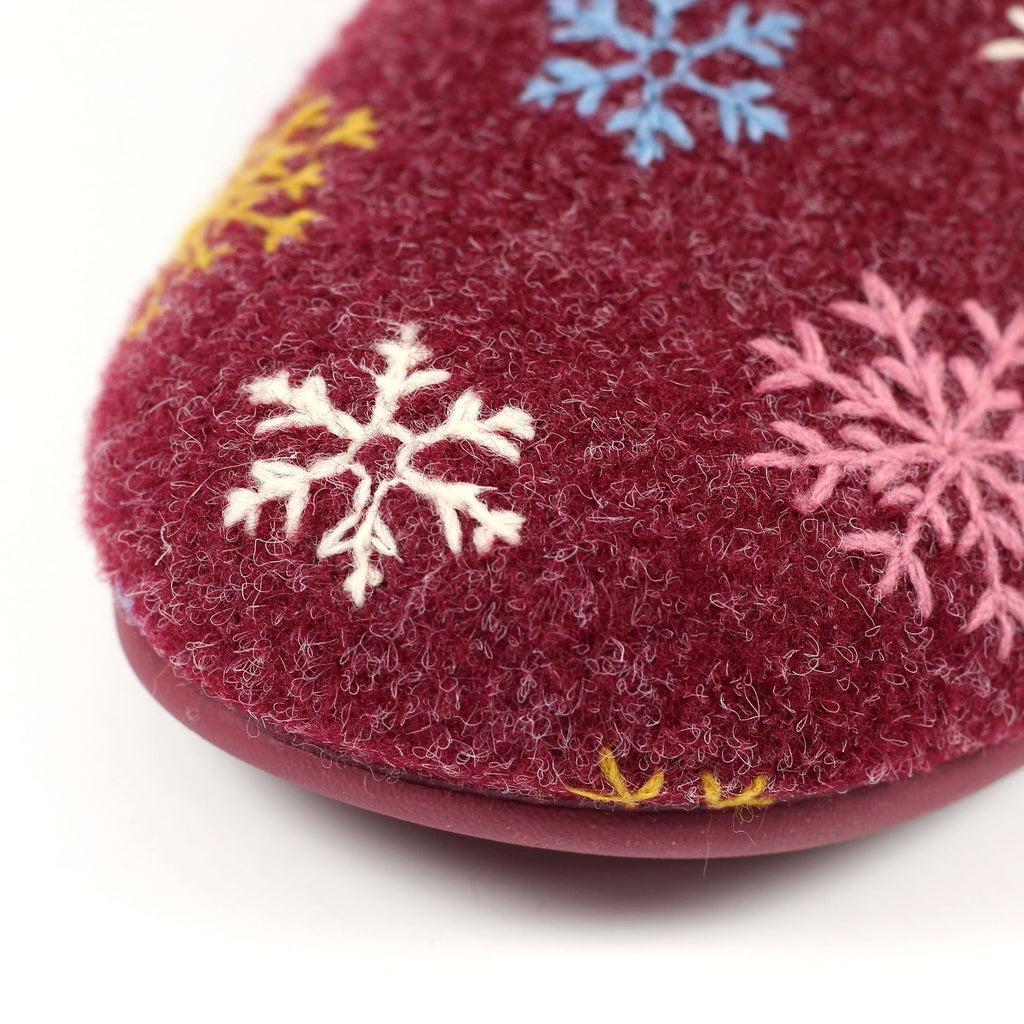 Juniper Burgundy Mule Slipper