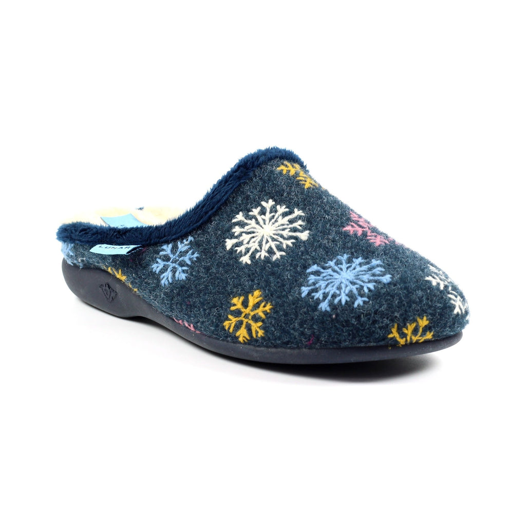 Juniper Navy Mule Slipper