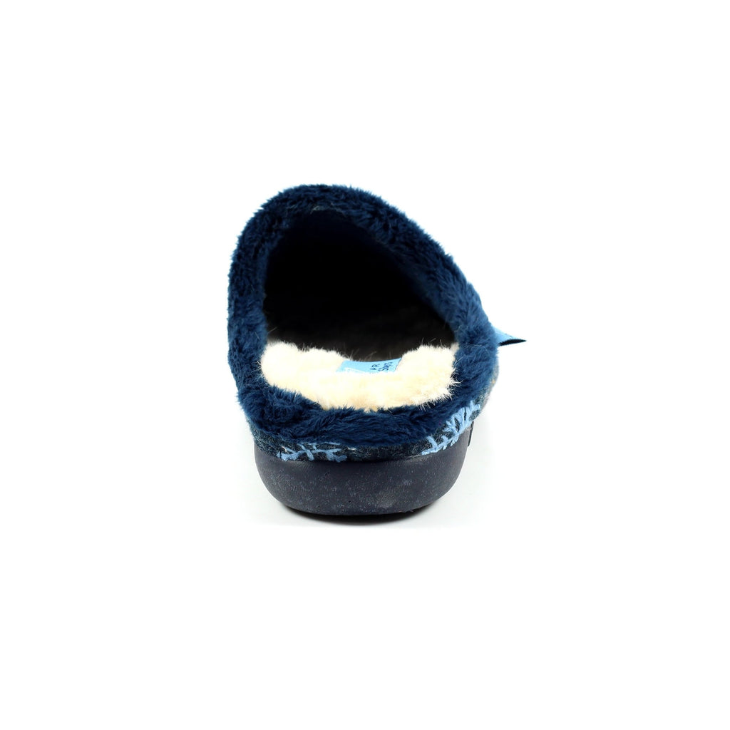 Juniper Navy Mule Slipper