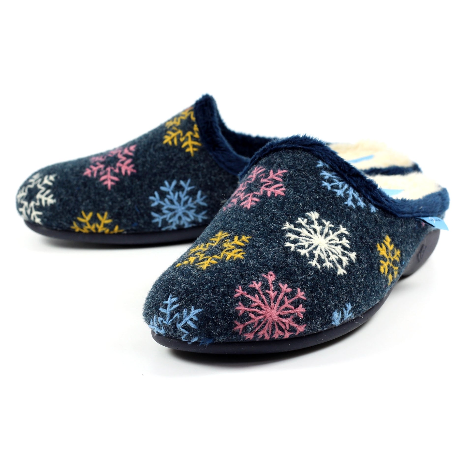 Juniper Navy Mule Slipper