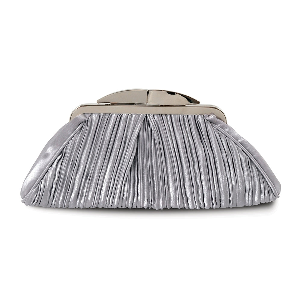 Sienna II Light Grey Clutch Bag