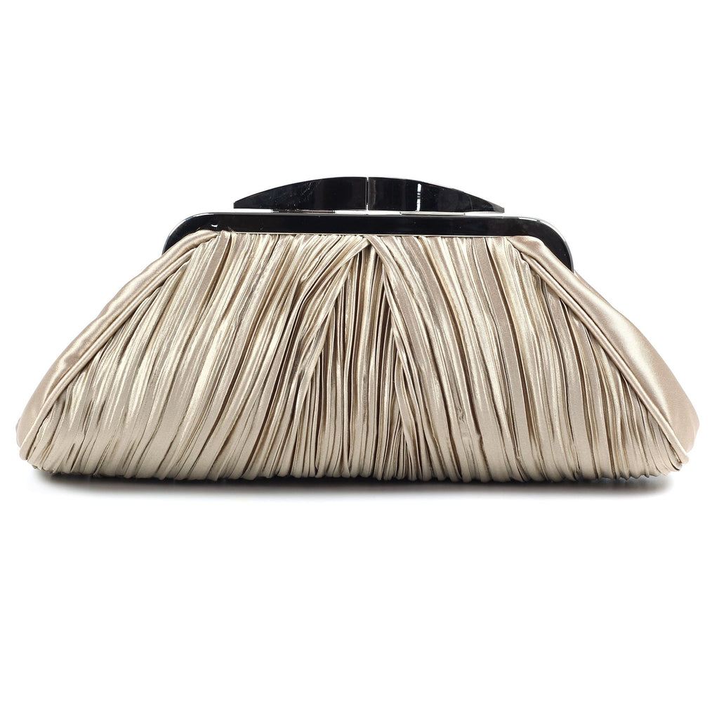 Sienna II Champagne Clutch Bag