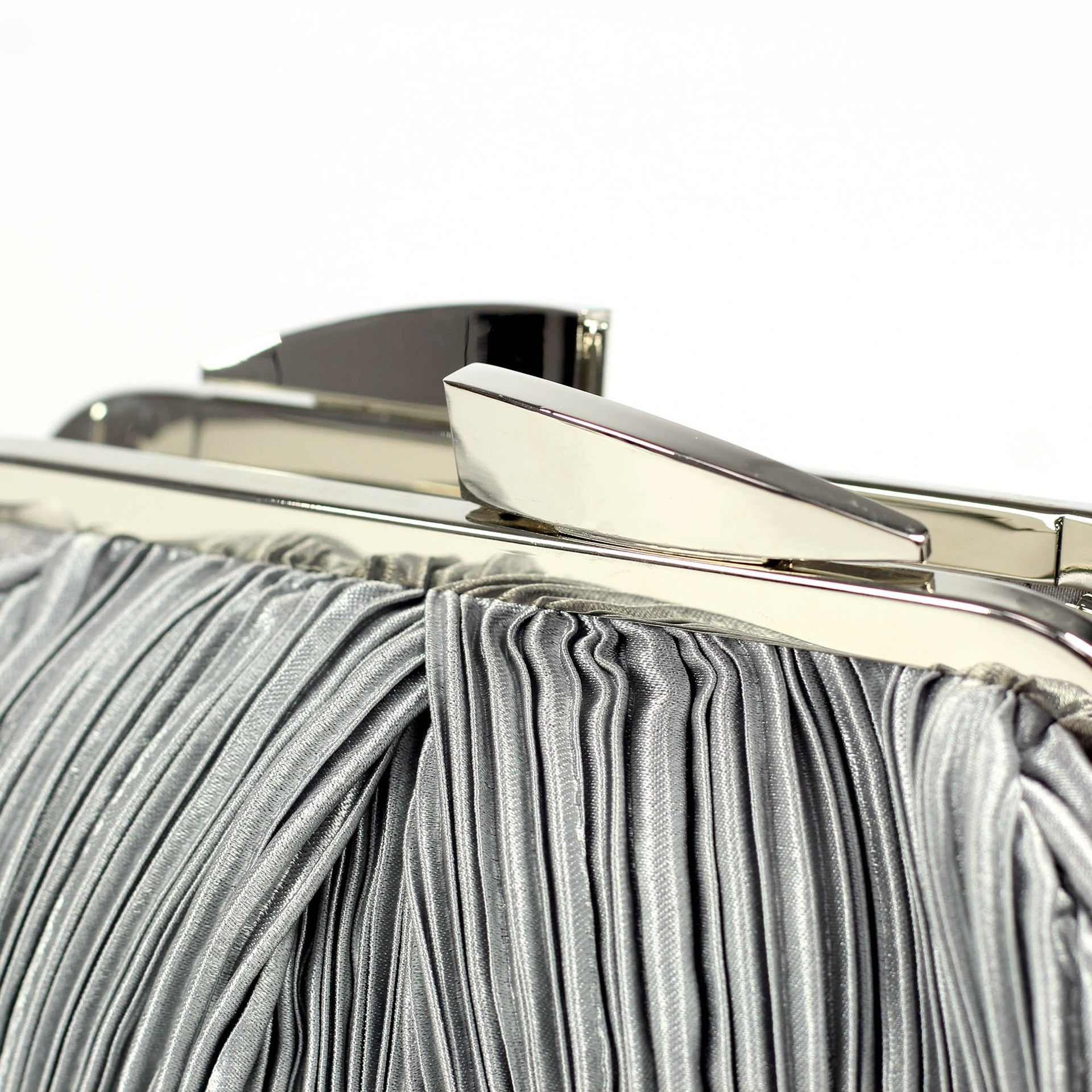 Sienna II Light Grey Clutch Bag
