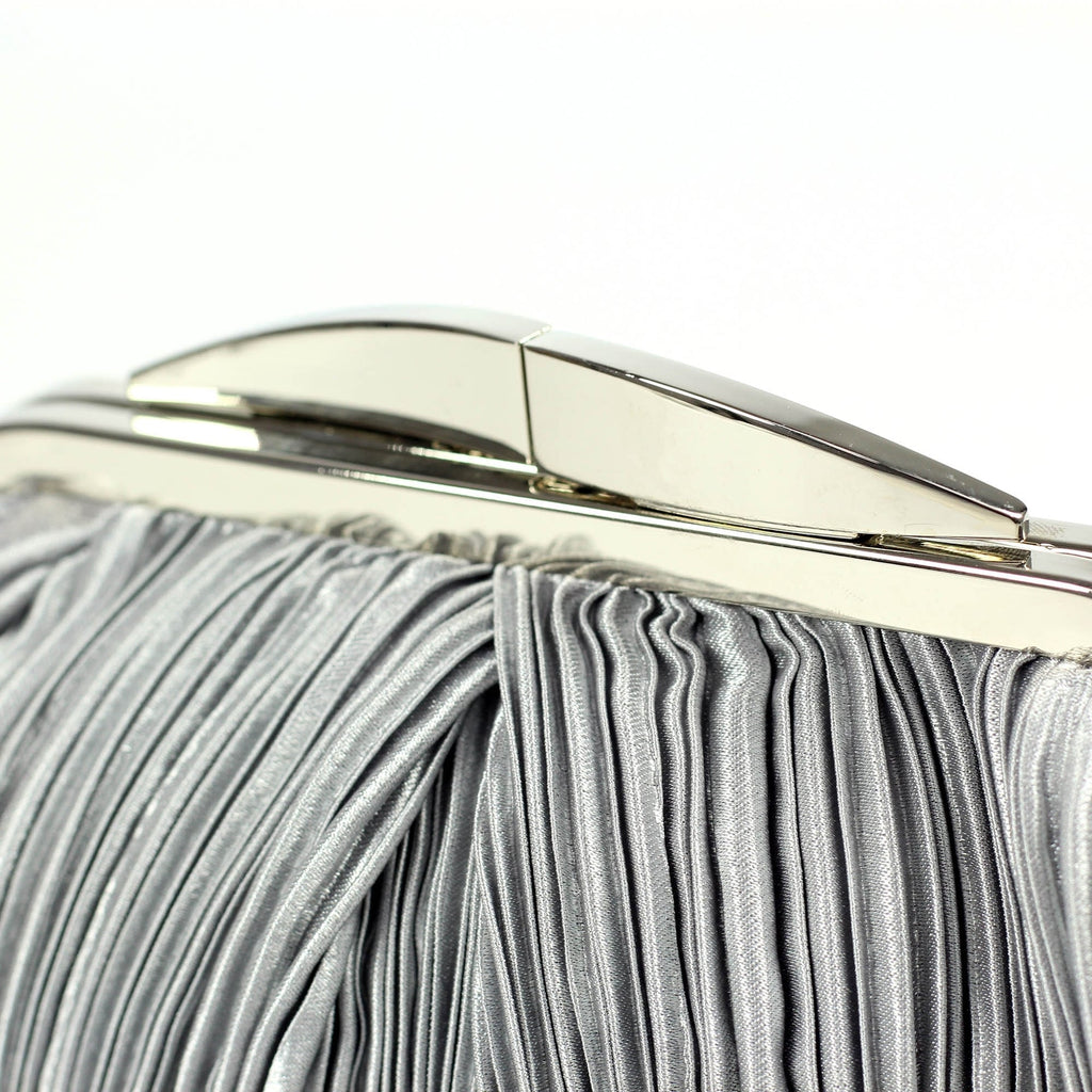 Sienna II Light Grey Clutch Bag