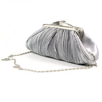 Sienna II Light Grey Clutch Bag