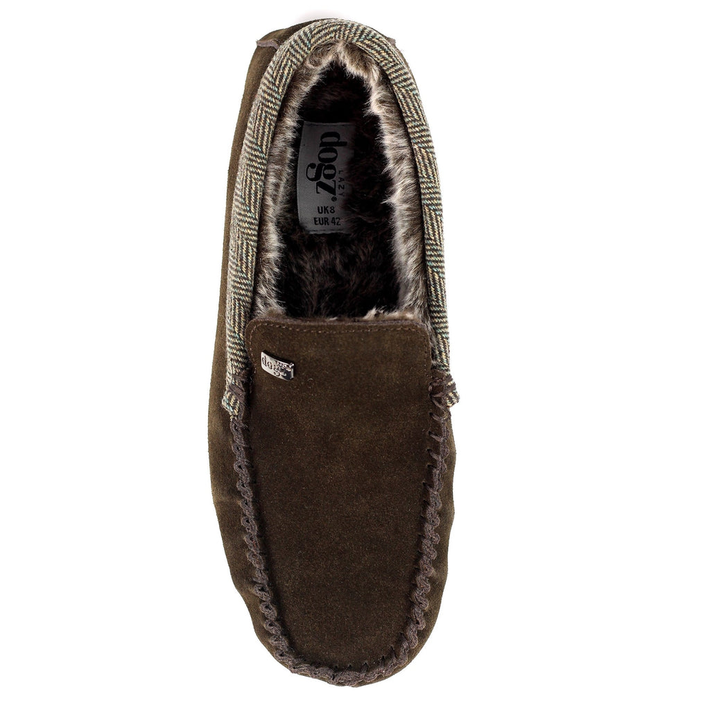 Lazy Dogz Mens Worley Brown Slipper