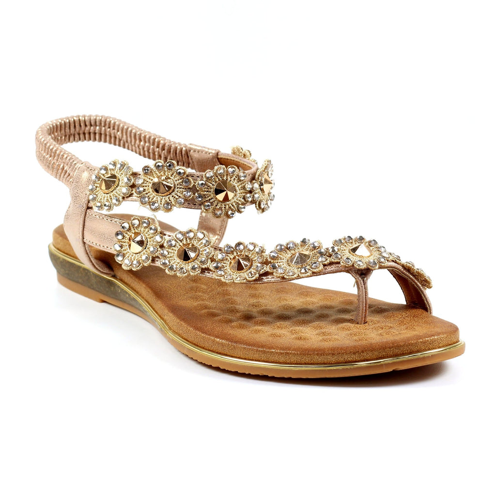 Charlotte II Rose Gold Sandal