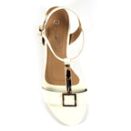 Blaze White Patent Sandal