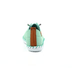 St. Ives Mint Leather Plimsoll