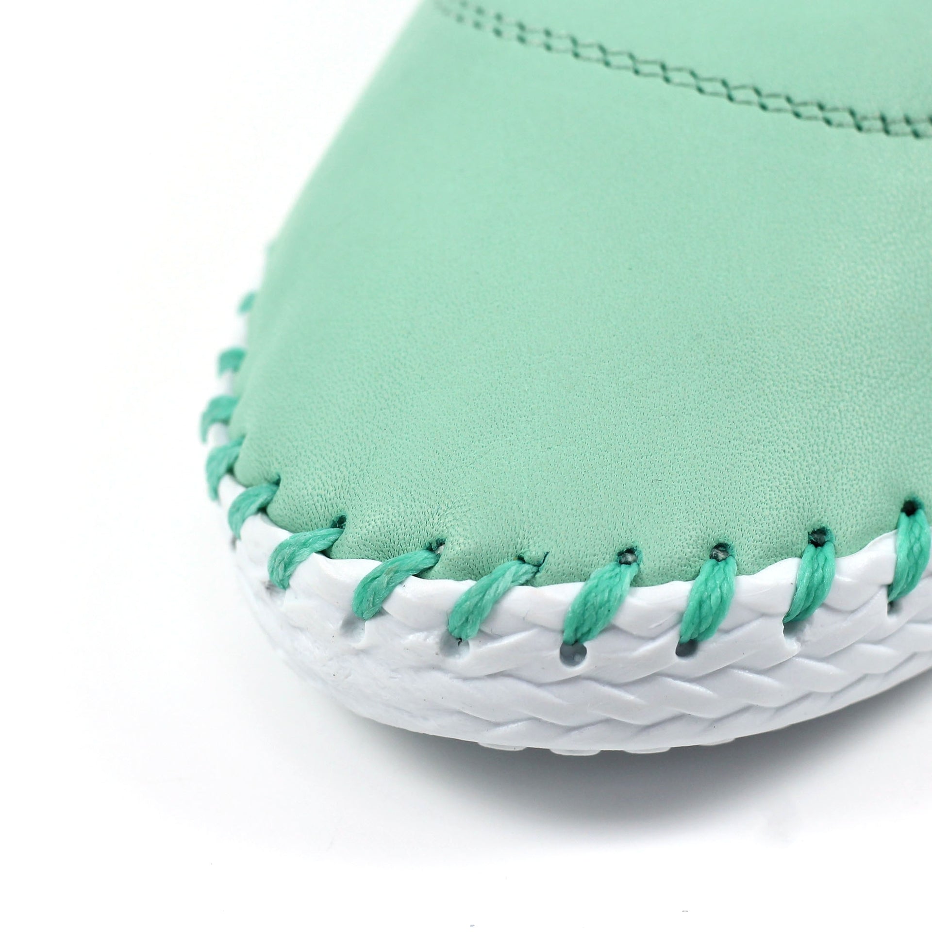 St. Ives Mint Leather Plimsoll