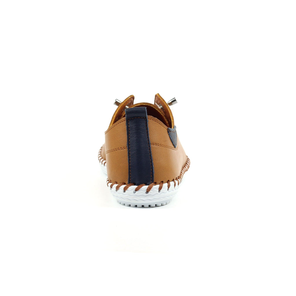St. Ives Tan Leather Plimsoll