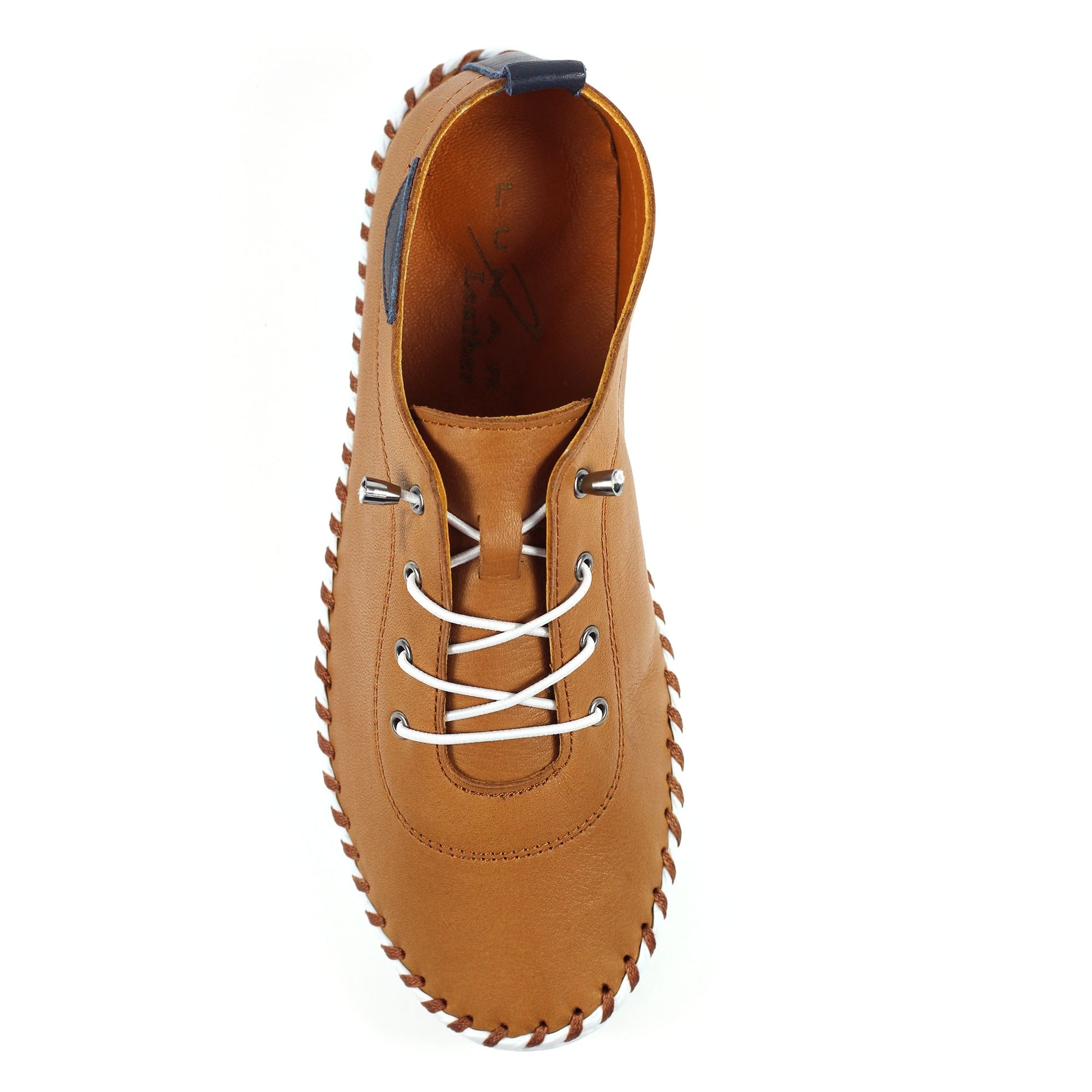 St. Ives Tan Leather Plimsoll