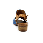 Jaden Blue Leather Sandal