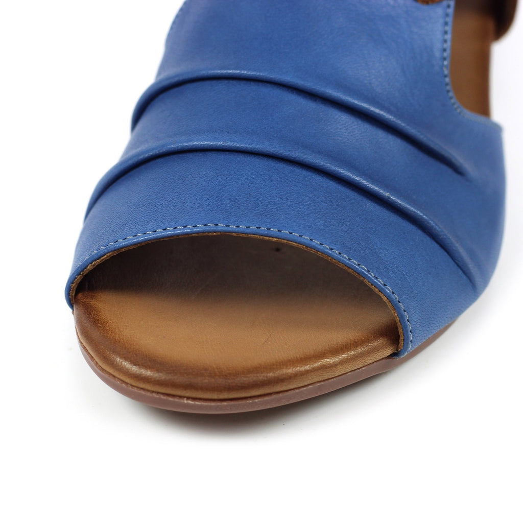 Jaden Blue Leather Sandal
