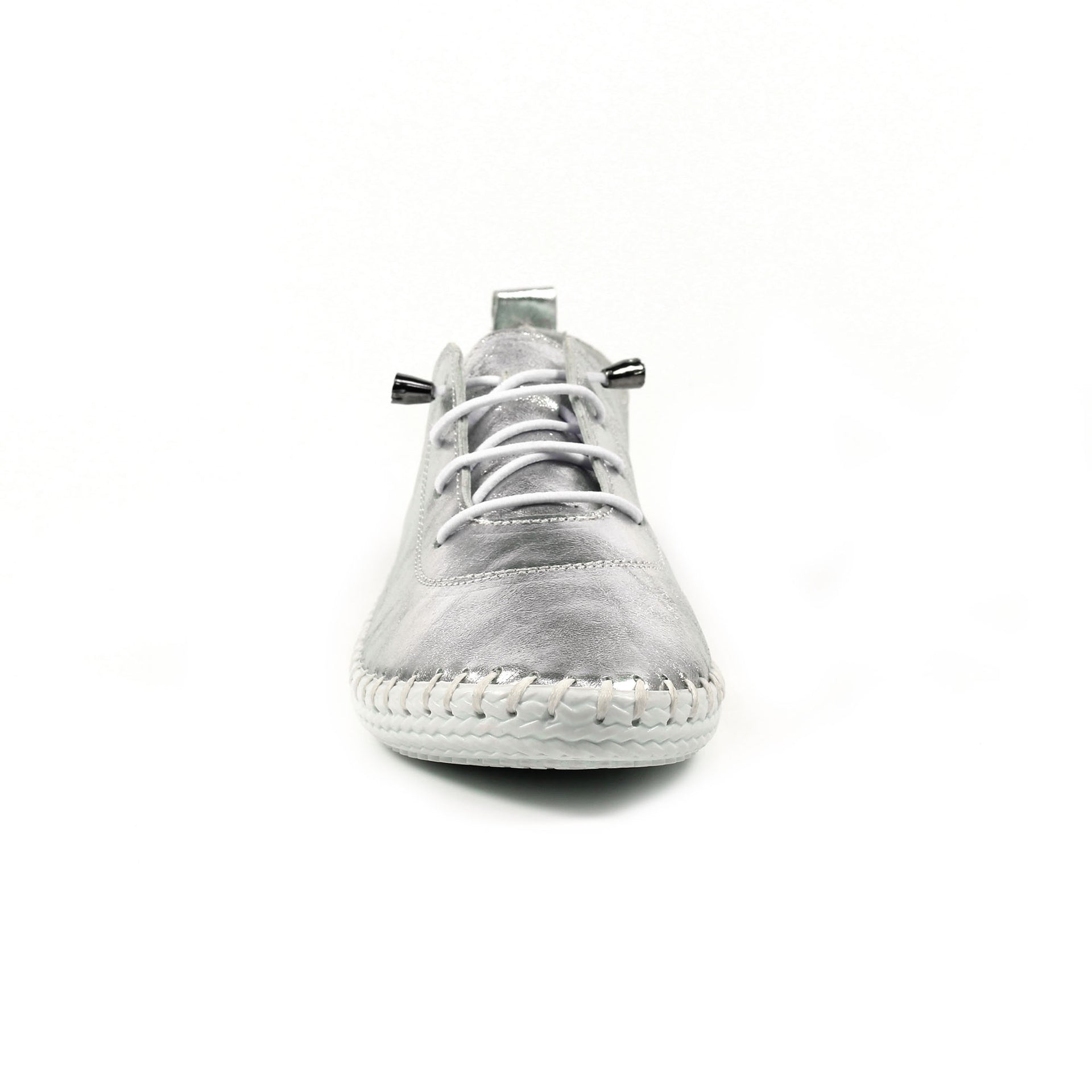 St. Ives Metallic Silver Plimsoll