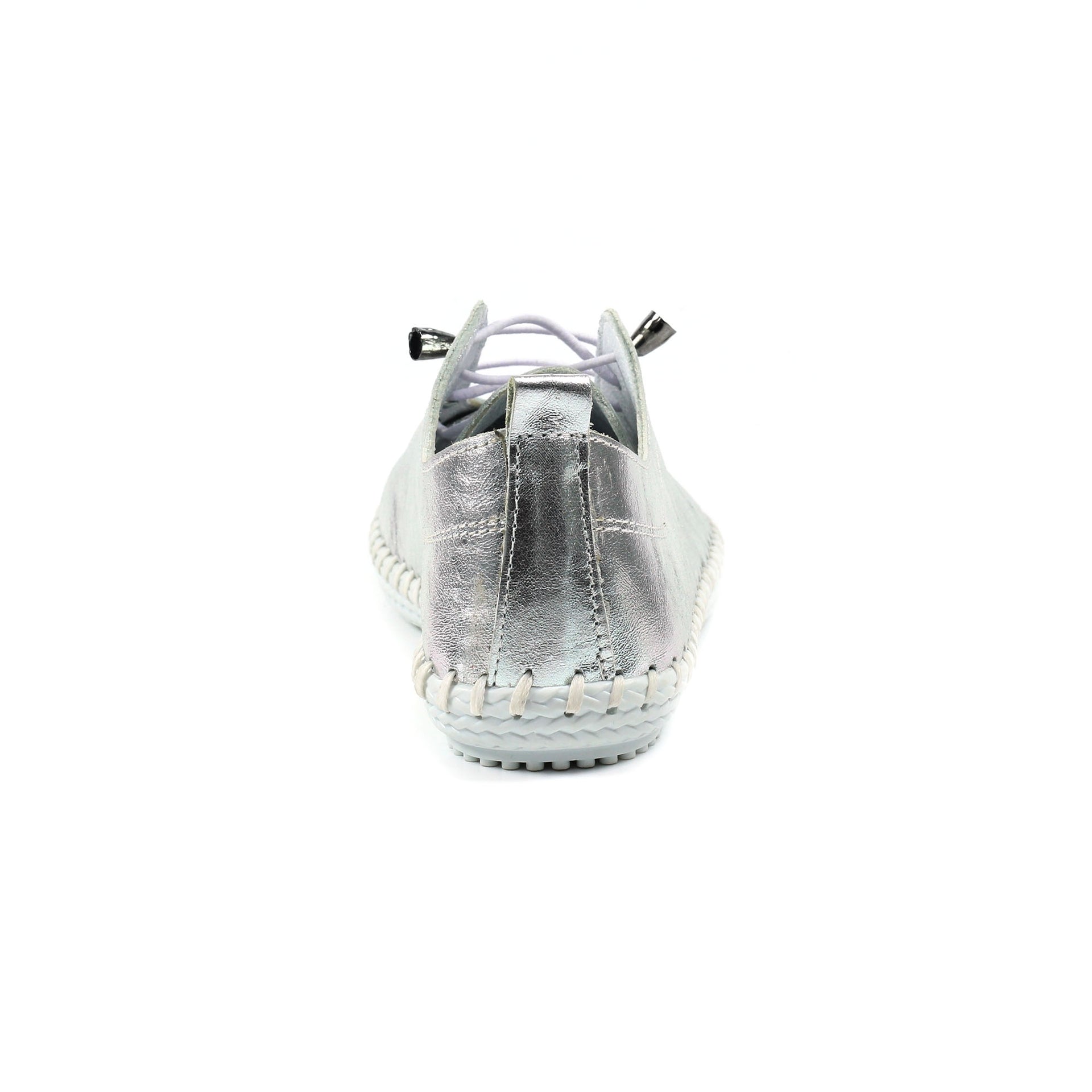 St. Ives Metallic Silver Plimsoll