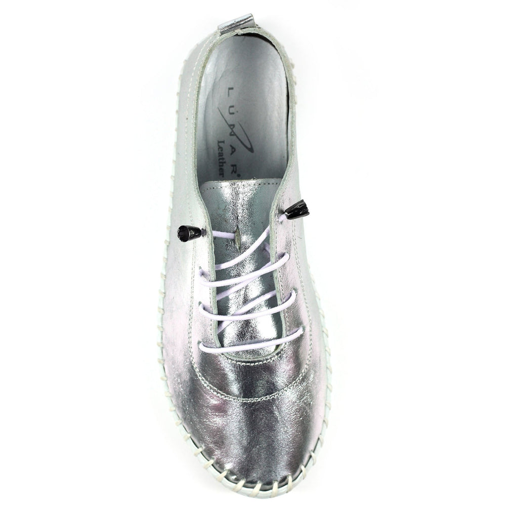 St. Ives Metallic Silver Plimsoll
