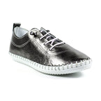 St. Ives Metallic Pewter Plimsoll