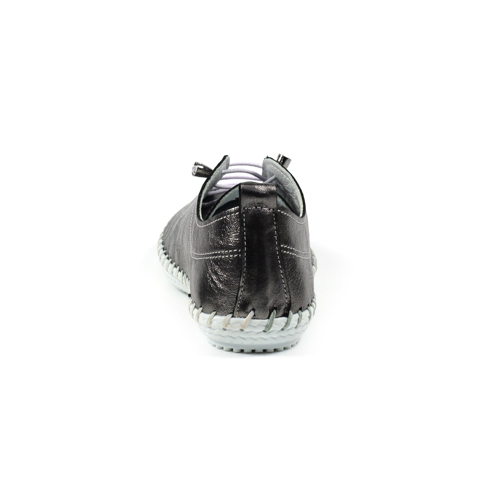 St. Ives Metallic Pewter Plimsoll