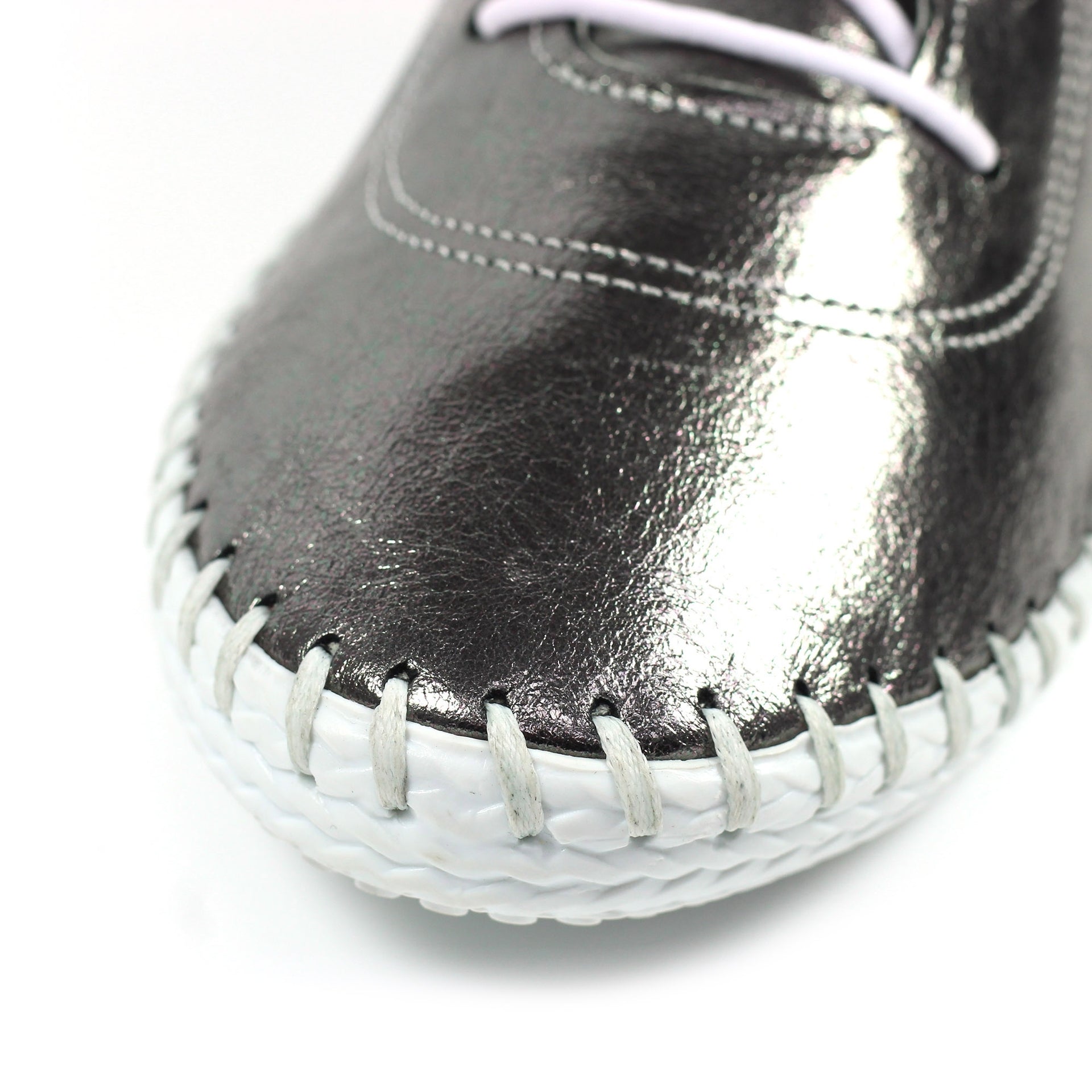 St. Ives Metallic Pewter Plimsoll | Lunar Shoe | Lunar Shoes