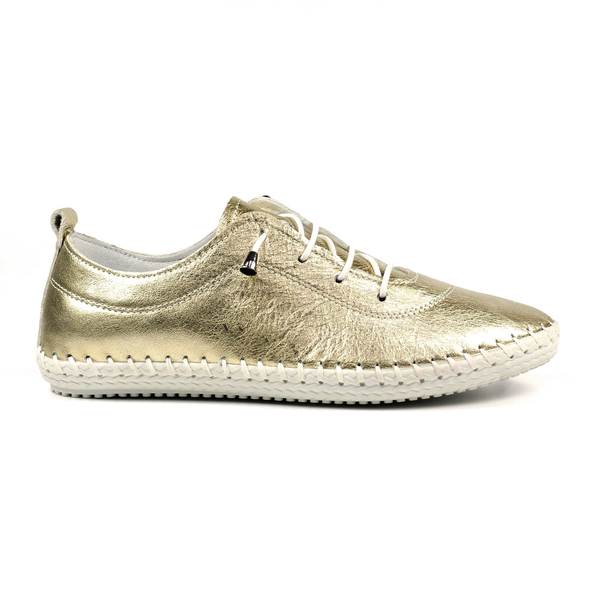 St. Ives Metallic Gold Plimsoll