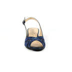 Emmerline Navy Slingback Wedge