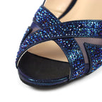 Emmerline Navy Slingback Wedge
