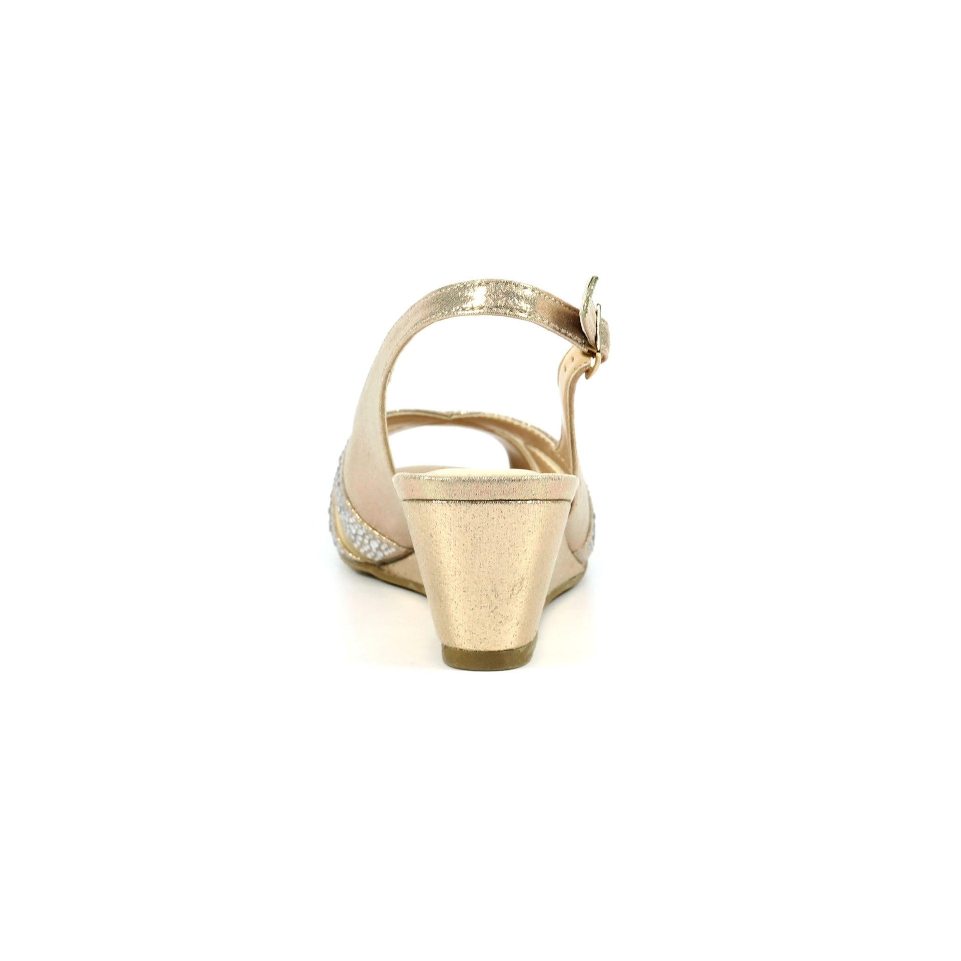 Emmerline Gold Slingback Wedge