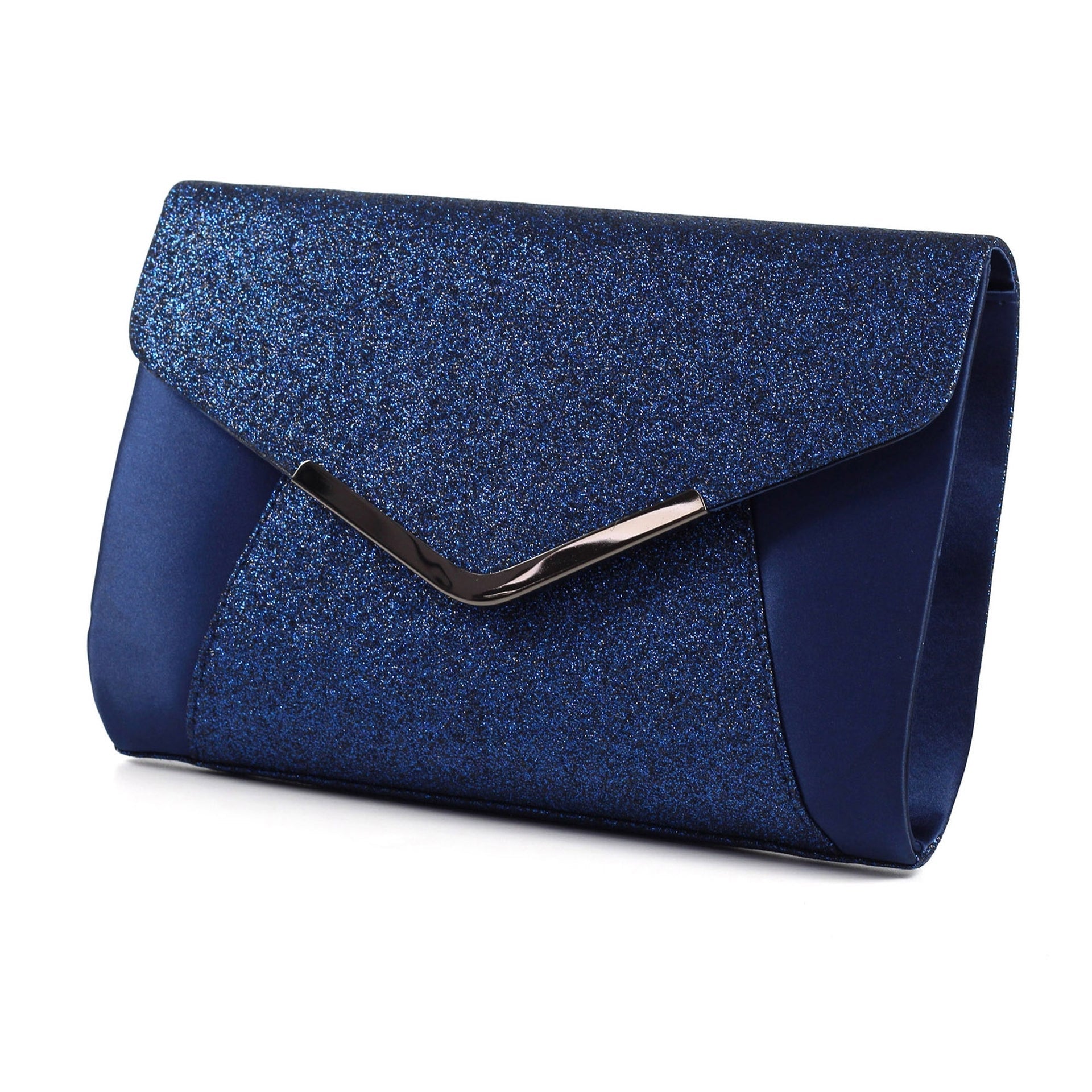 Rowena Navy Clutch Bag