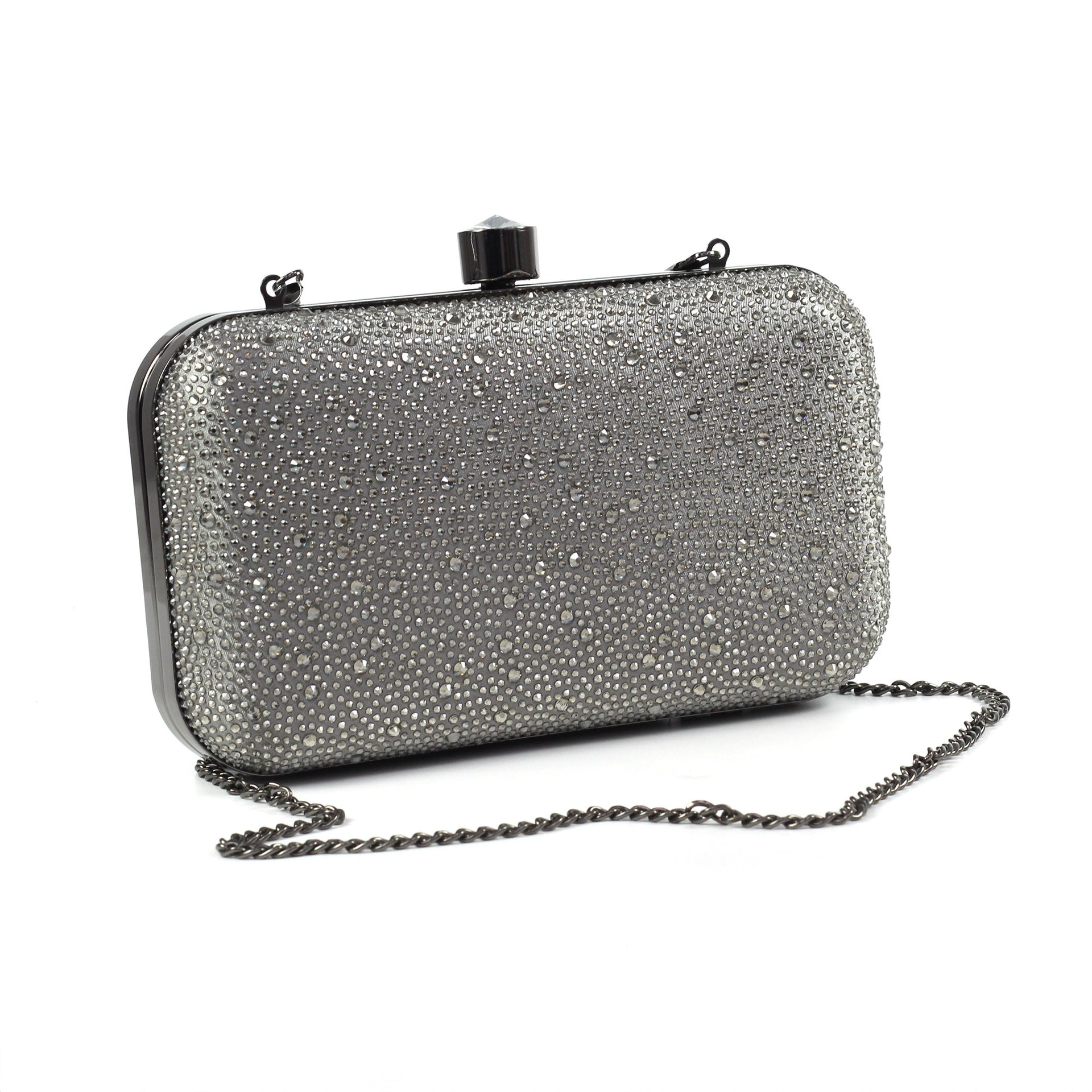 Catalina Dark Grey Clutch Bag