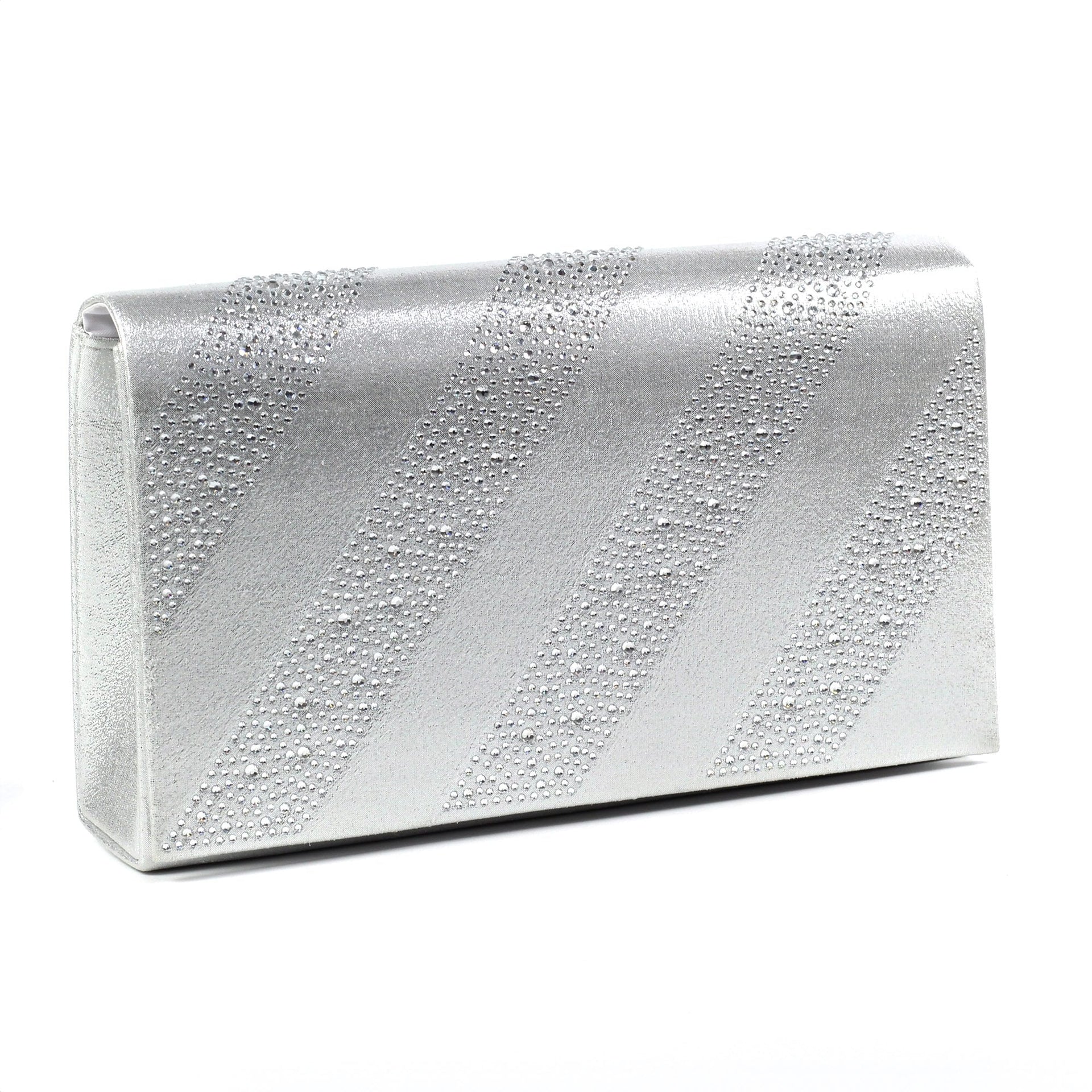 Emmerline Silver Clutch