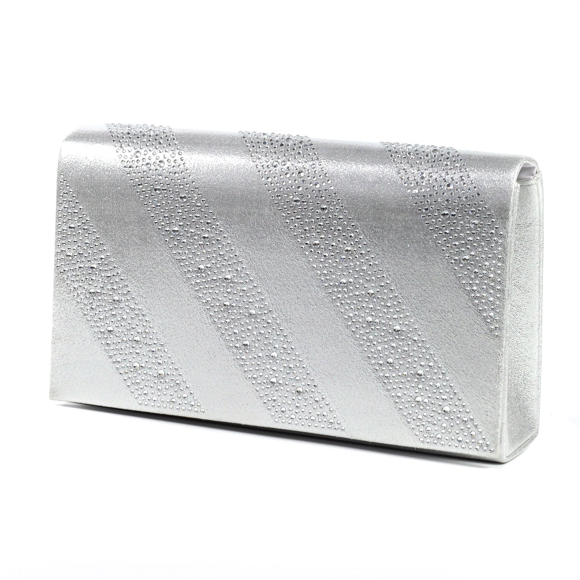 Emmerline Silver Clutch
