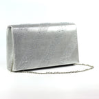 Emmerline Silver Clutch