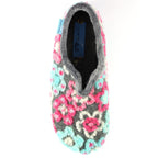 Hippy Grey Flower Full Slipper