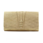 Lyla Gold Satin Clutch Bag