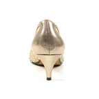 Alisha Gold Gemstone Kitten Heel