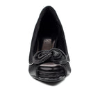 Ripley Black Satin Peep Toe