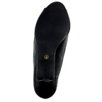 Ripley Black Satin Peep Toe