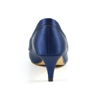 Ripley Blue Satin Peep Toe