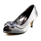 Ripley Grey Satin Peep Toe